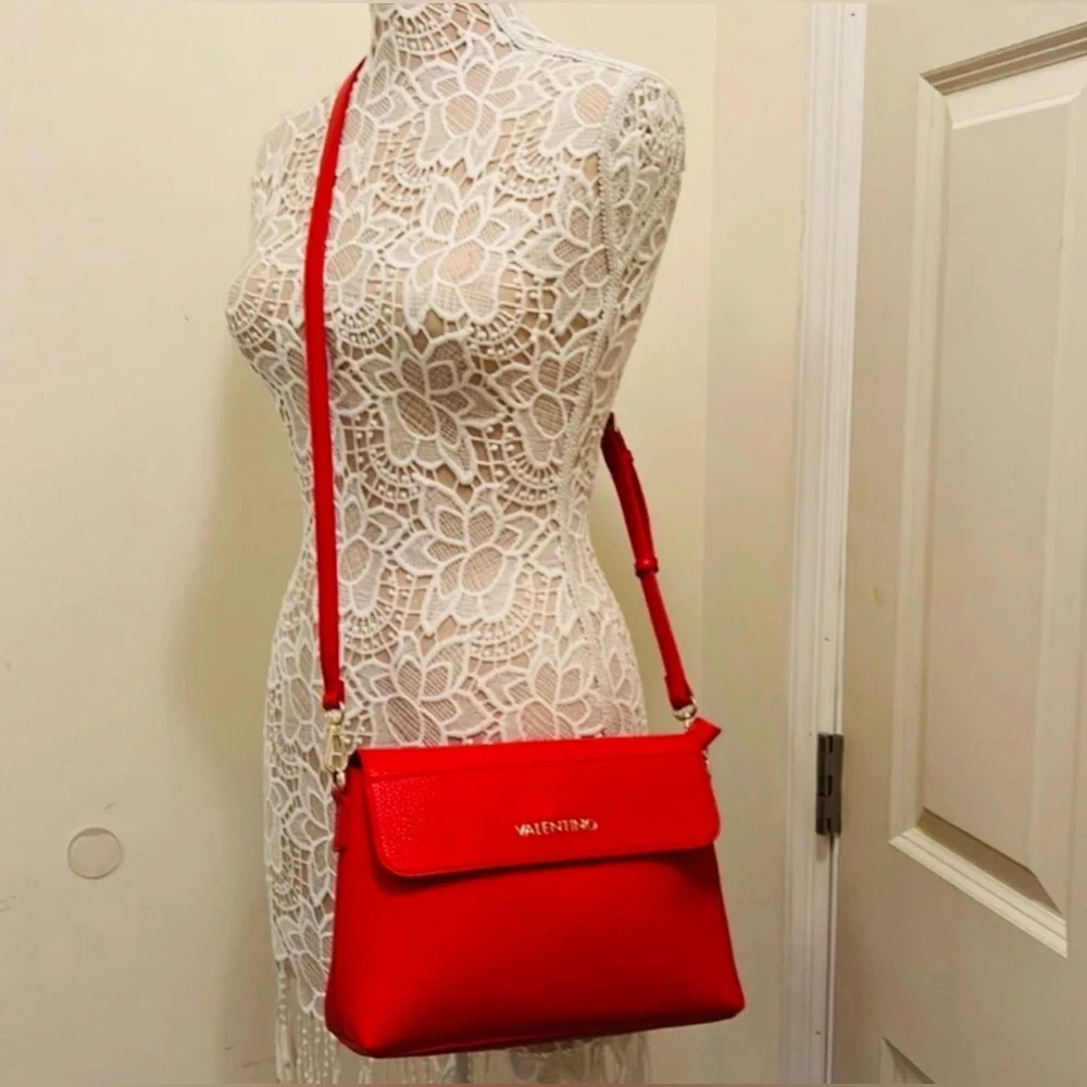 VALENTINO by MARIO VALENTINO Red Crossbody Shoulder Bag, NWOT